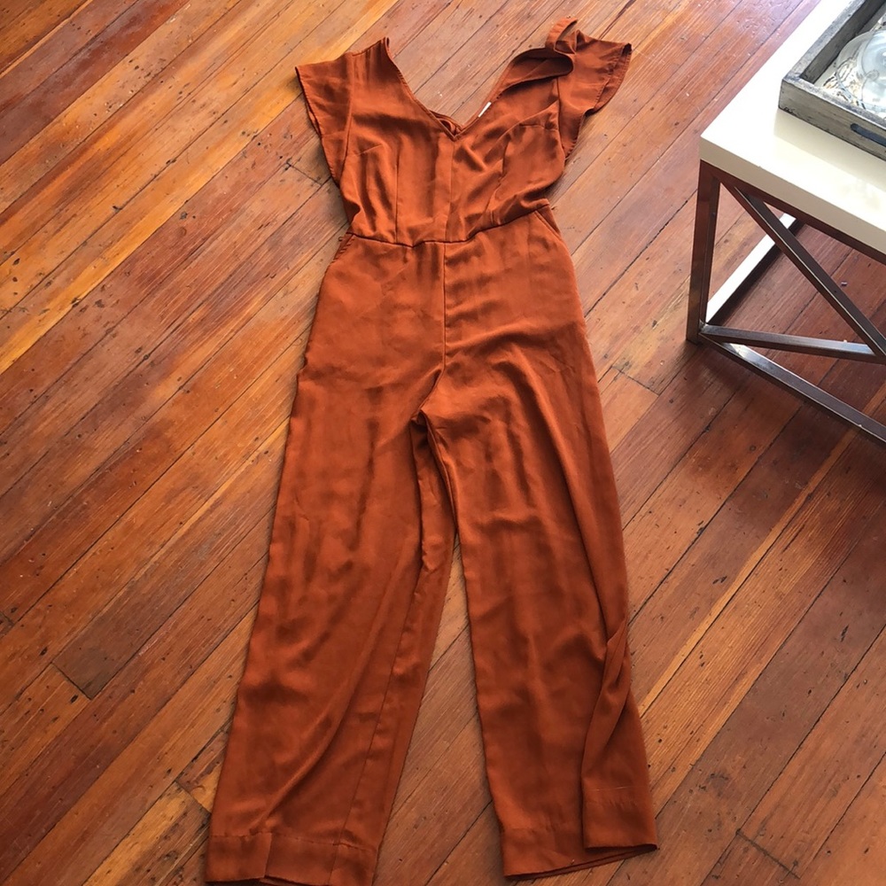 Orange Rust Romper Jumpsuit!!
